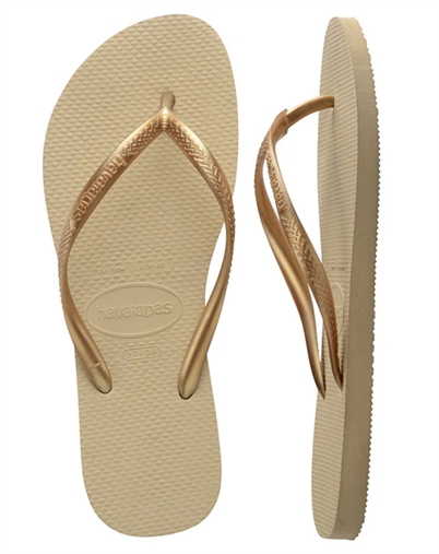 Havaianas - Hav. Slim Klipklapper - Sand Grey/L. Gold